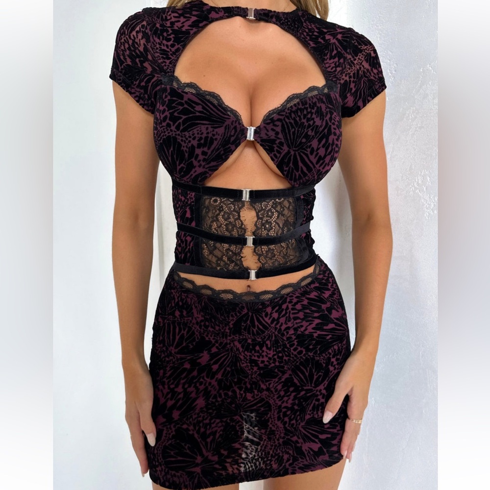 Outcast Mini Purple Dress- CORA